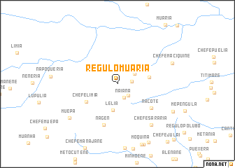 map of Régulo Muária