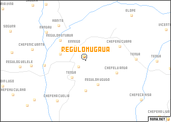 map of Régulo Mugaua