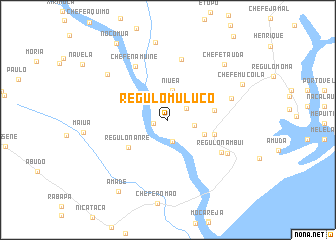 map of Régulo Muluco