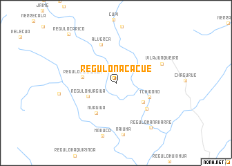map of Régulo Nacacue