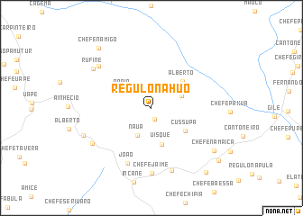 map of Régulo Nahuó