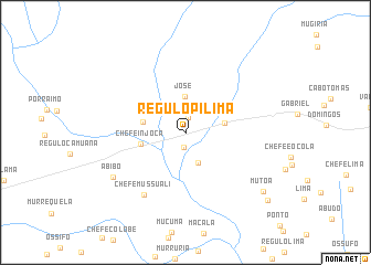 map of Régulo Pilima