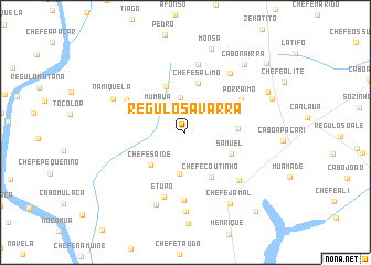 map of Régulo Savarra