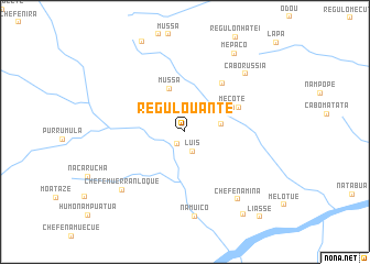 map of Régulo Uante