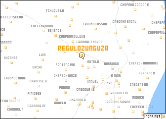 map of Régulo Zunguza