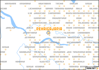 map of Rehāi Gajāria