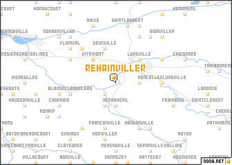 map of Rehainviller