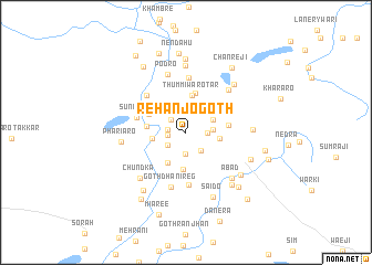 map of Rehān jo Goth