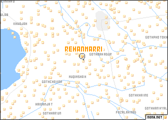 map of Rehān Marri