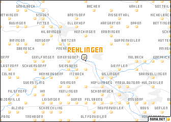 map of Rehlingen