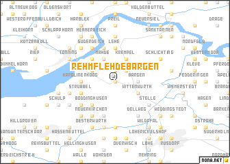 map of Rehm-Flehde-Bargen