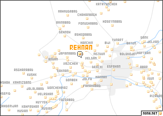 map of Rehnān