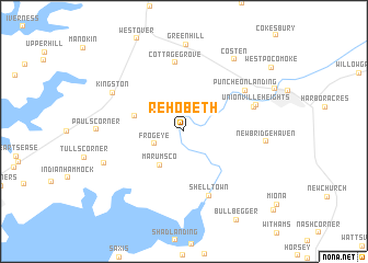 map of Rehobeth