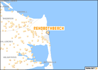 map of Rehoboth Beach