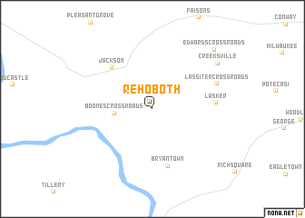 map of Rehoboth