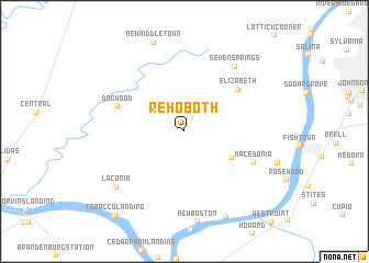 map of Rehoboth