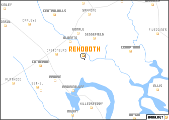 map of Rehoboth