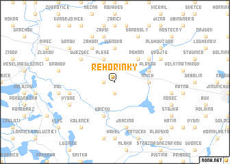 map of Rehořinky
