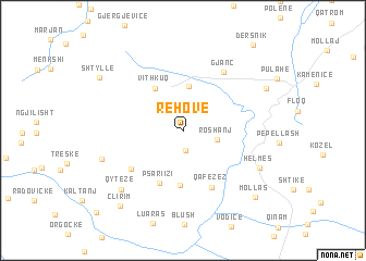 map of Rehovë