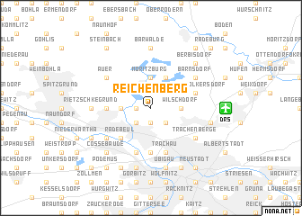 map of Reichenberg