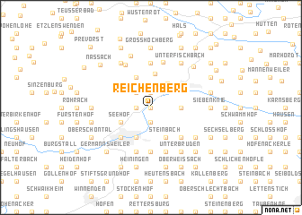 map of Reichenberg