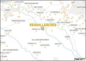 map of Reidville Acres