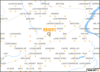 map of Reigny