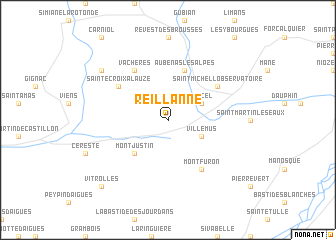 map of Reillanne