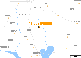 map of Reilly Springs