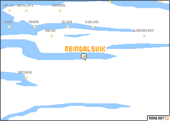 map of Reindalsvik