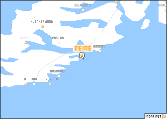 map of Reine