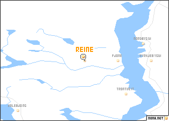 map of Reine