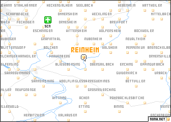 map of Reinheim