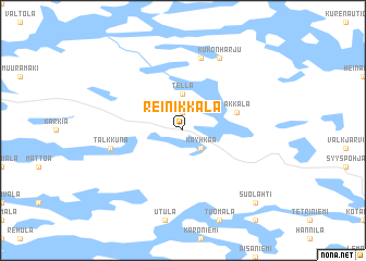 map of Reinikkala