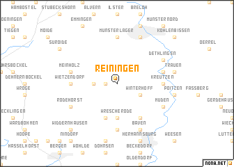 map of Reiningen