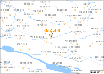 map of Reizgiai