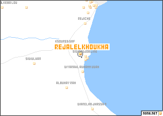 map of Rejal el Khoukha