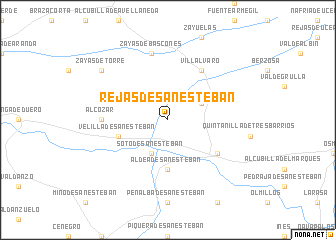 map of Rejas de San Esteban