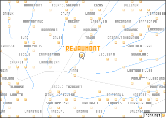 map of Réjaumont