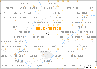 map of Rejchartice