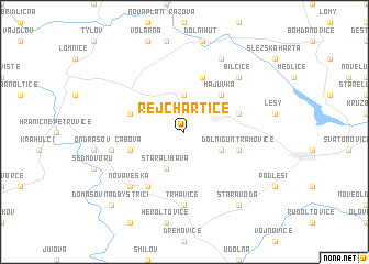 map of Rejchartice