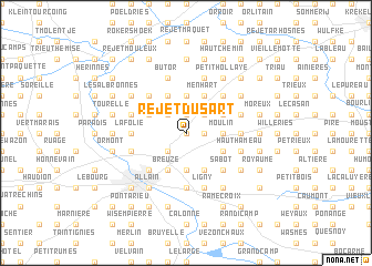 map of Rejet du Sart