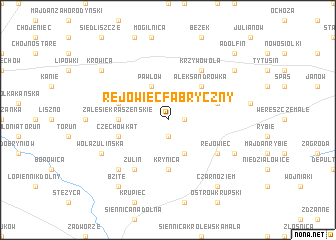 map of Rejowiec Fabryczny