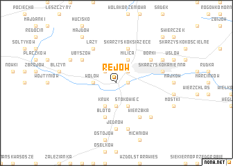 map of Rejów