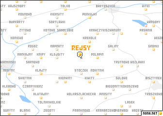 map of Rejsy