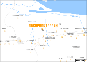 map of Rekāvand Tappeh