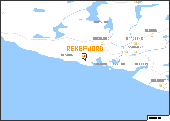 map of Rekefjord