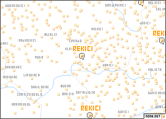 map of Rekići