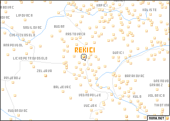 map of Rekići