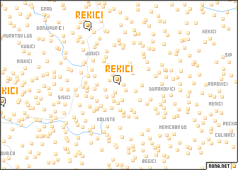 map of Rekići